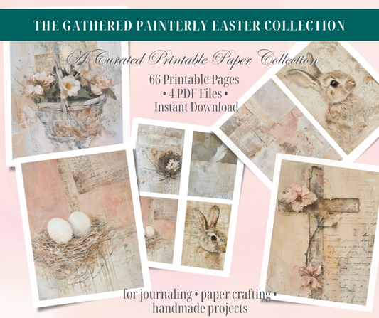 Vintage  Eastertide Four Pack A3 Decoupage Queen -