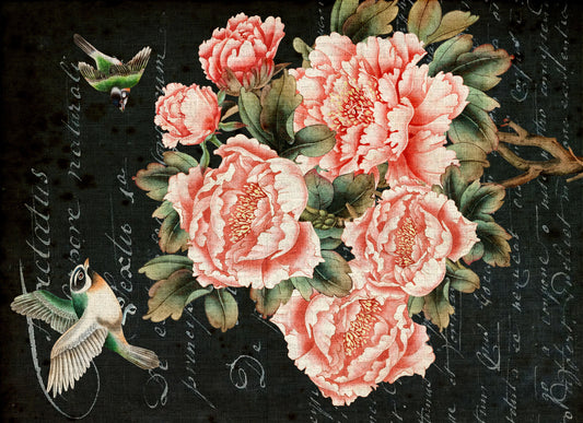 Pre - Order - Posh Floral -  Decoupage Paper - Roycycled Treasure