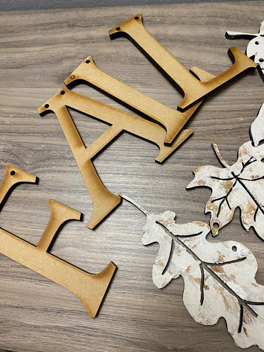 Fall Chippy Leaf Garland Kit | Creative Cottage Edition
