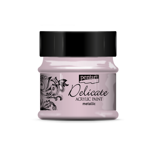 Delicate Metallic Acrylic Paint - Pentart 50 ml