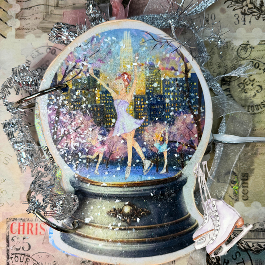 Snow Globe in the City — Papercraft Socials Journal Kit (Printed + Tutorial)