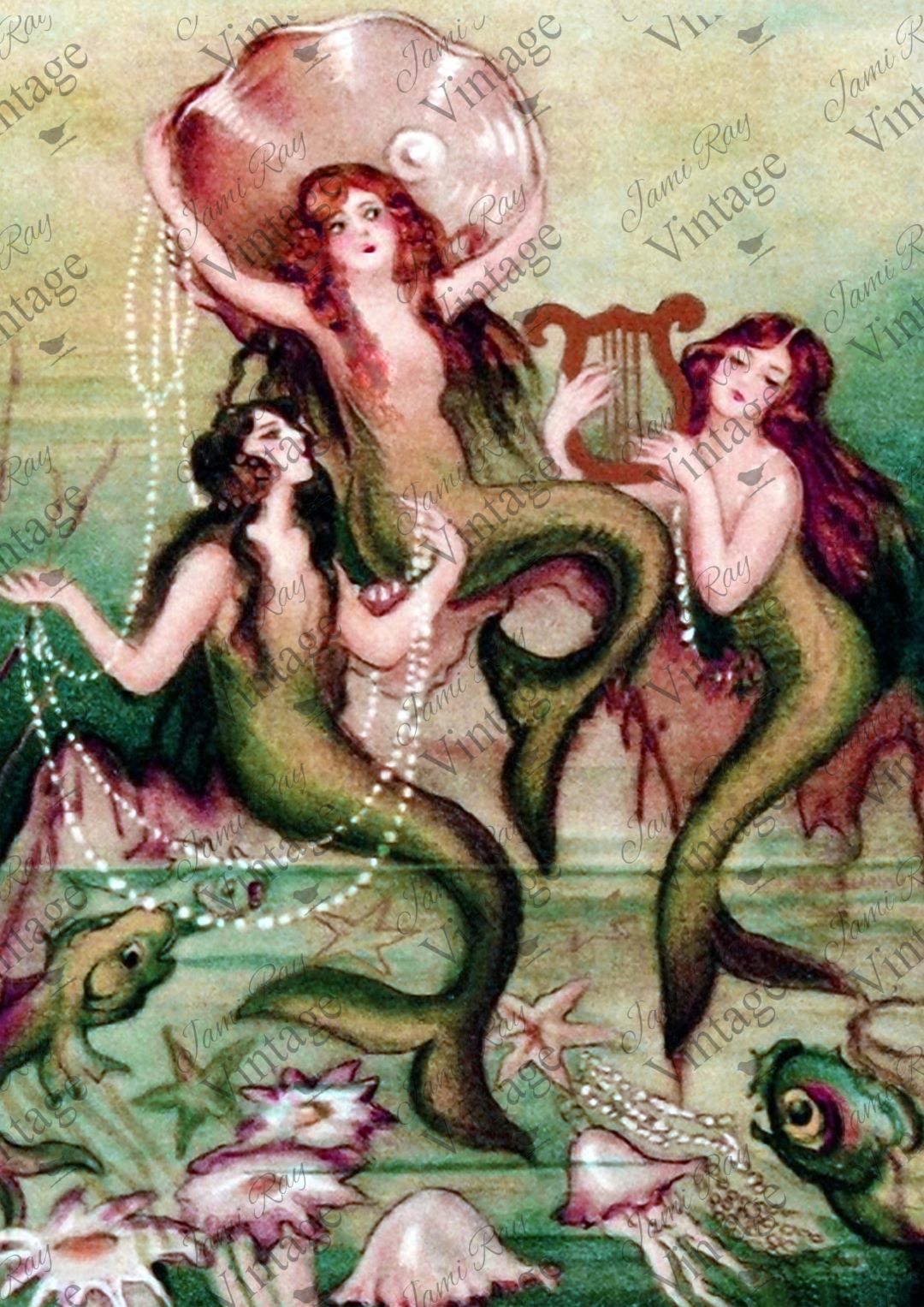 Mermaids A4 JRV Rice Paper