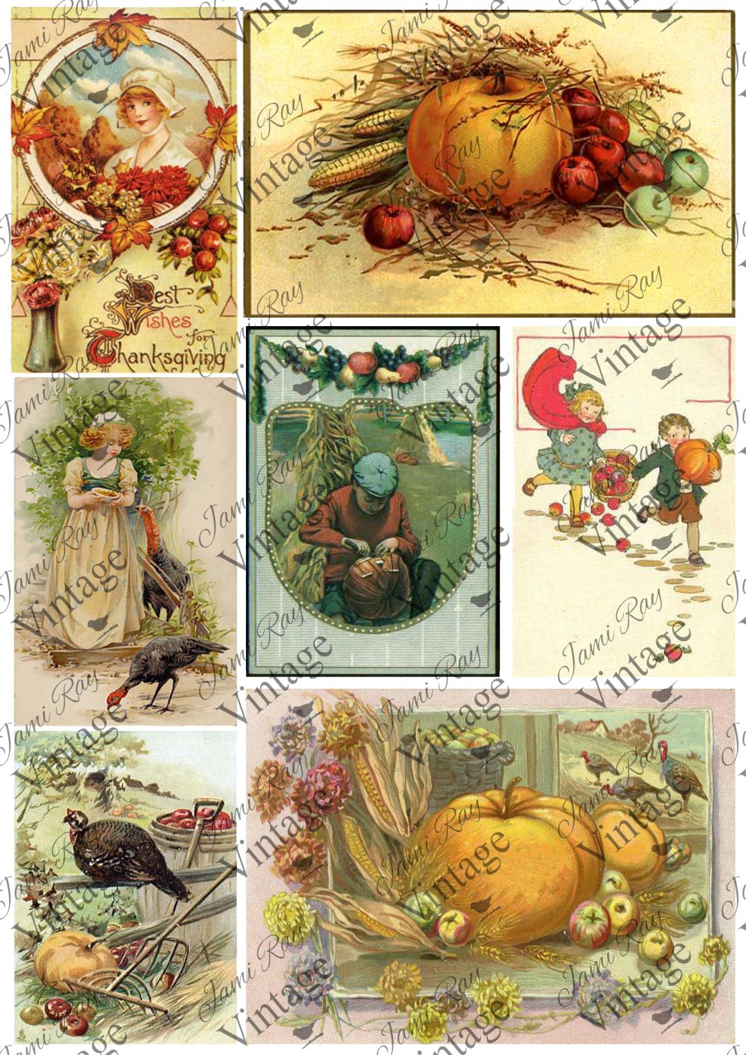Fall Cards A4 JRV Rice Paper