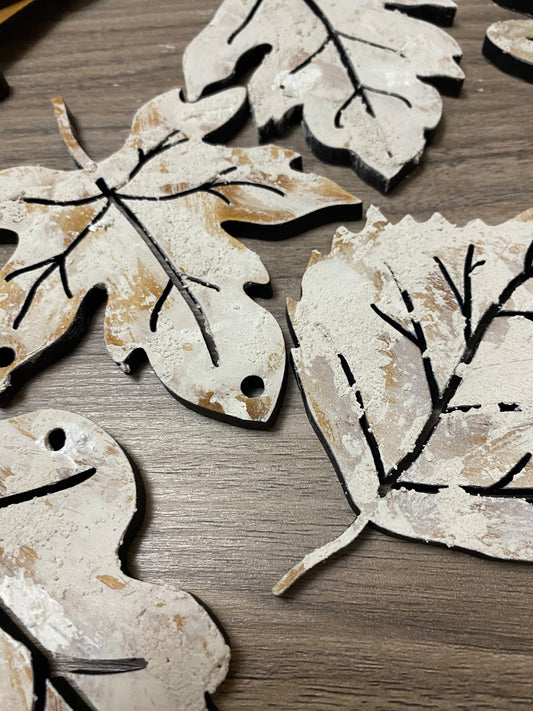 Fall Letter & Leaf DIY Surface Set | 1/4” MDF Laser Cut Craft Surfaces