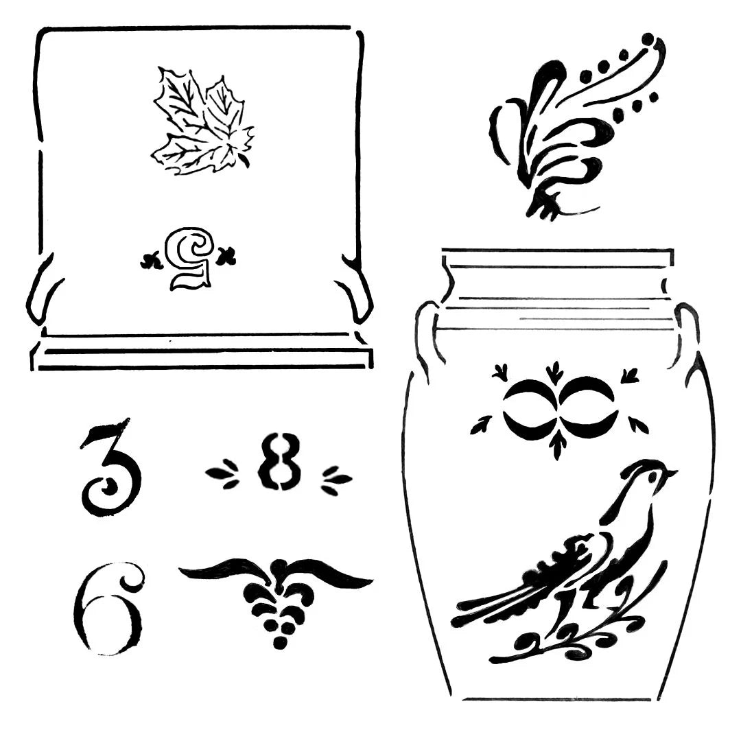 Roycycled Crockery Stencil