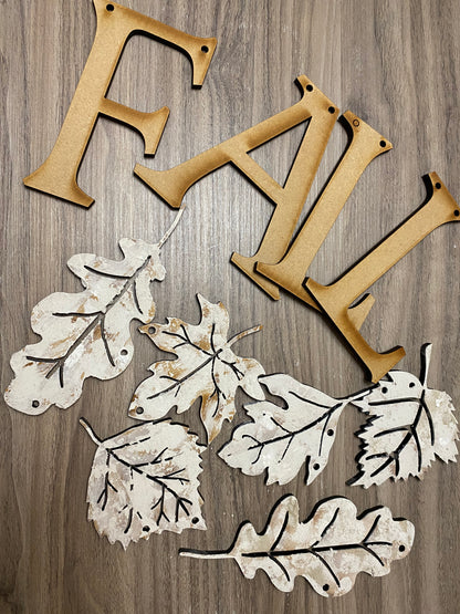 Fall Chippy Leaf Garland Kit | Creative Cottage Edition