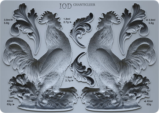IOD - Chanticleer 5" x 7" Décor Mould