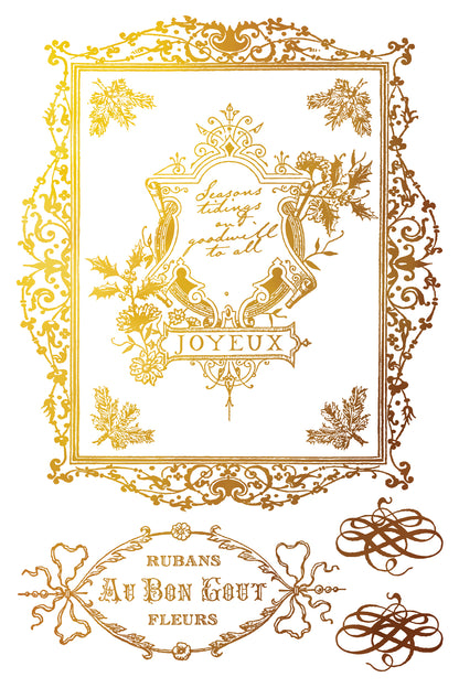 PRE - ORDER IOD - Figgy & Flourish Foil TRANSFER 8 x 12” PAD