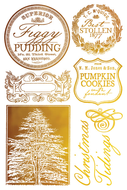 PRE - ORDER IOD - Figgy & Flourish Foil TRANSFER 8 x 12” PAD