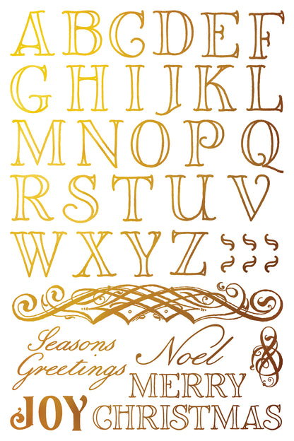 PRE - ORDER IOD - Figgy & Flourish Foil TRANSFER 8 x 12” PAD