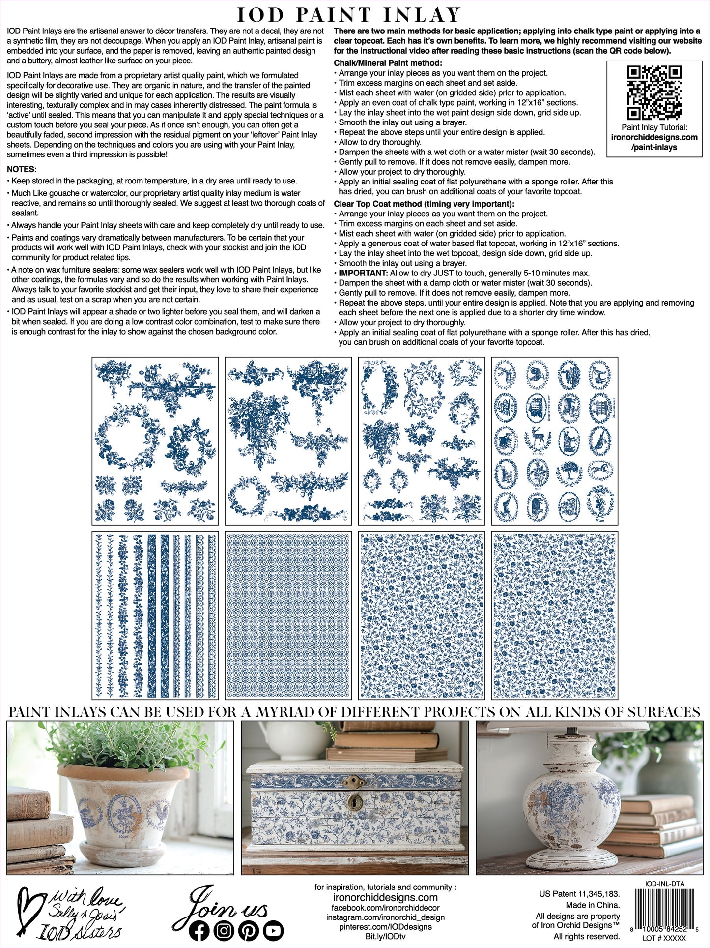 Delft Traditions - Azure Paint InLay by IOD