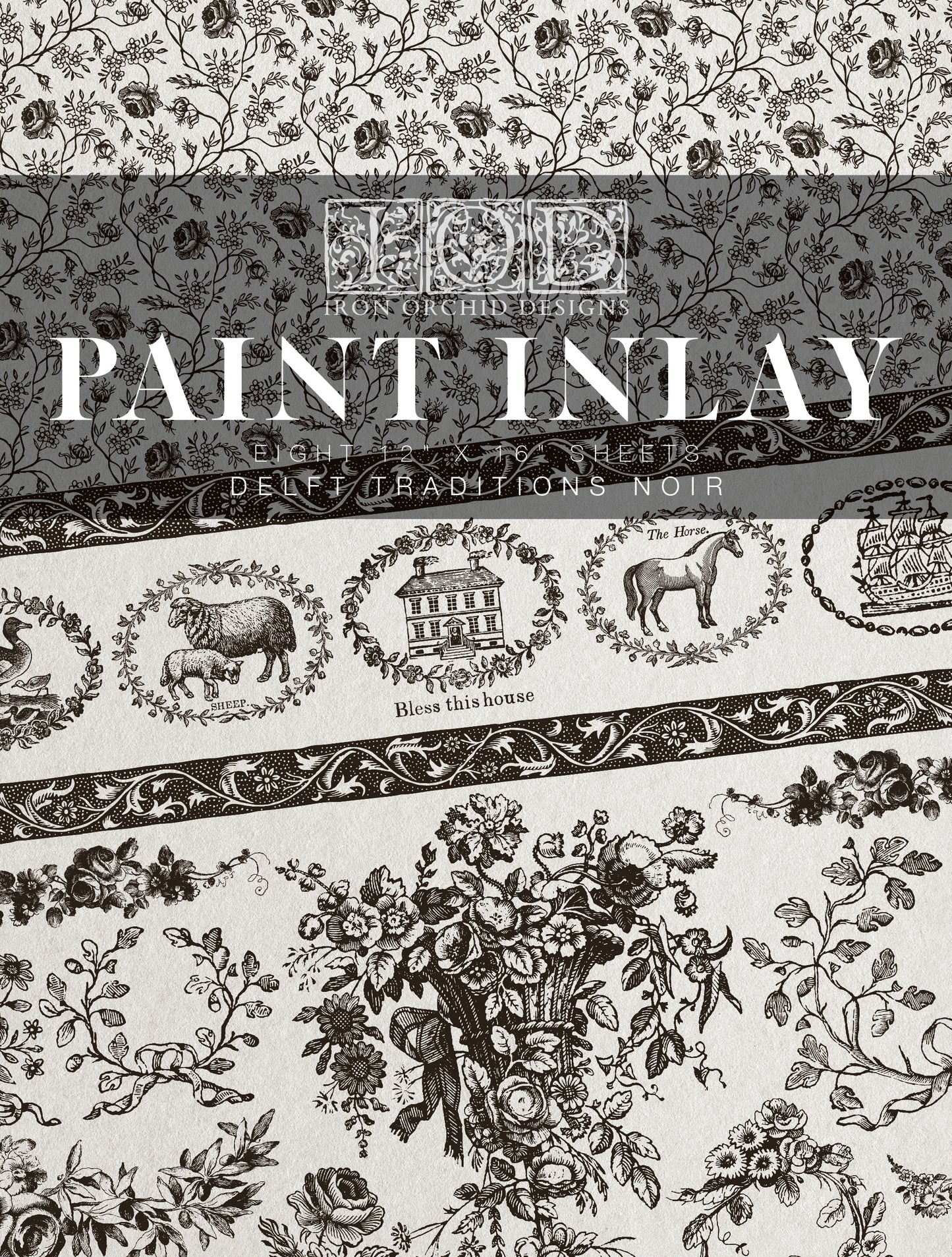 Delft Traditions - Noir Paint InLay by IOD