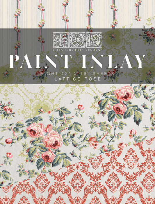Lattice Rose Paint InLay by IOD