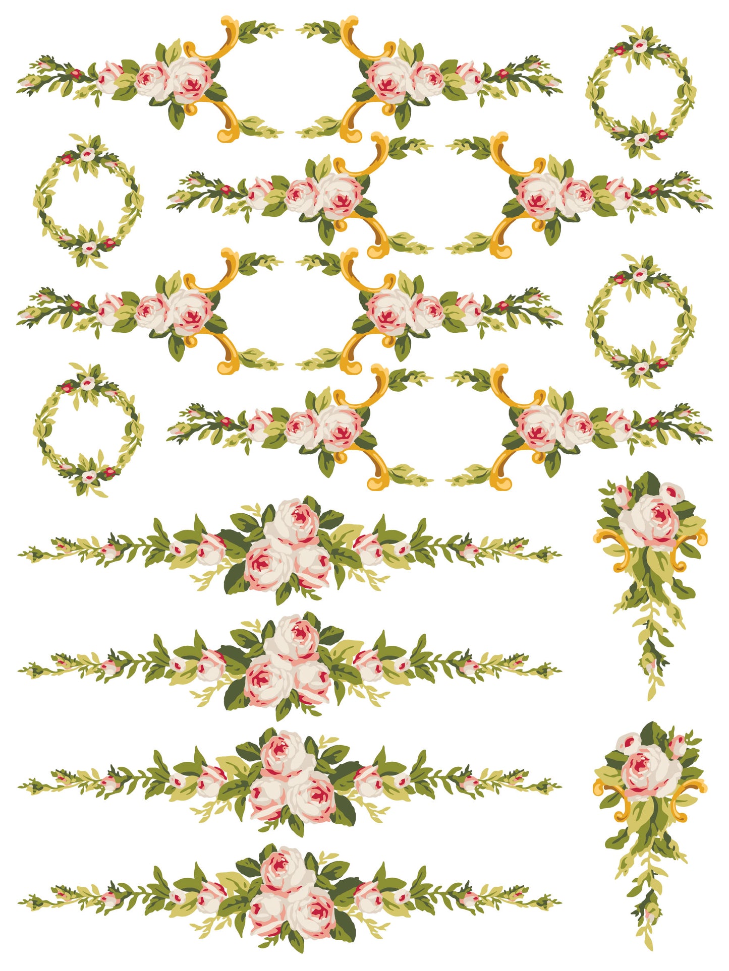 Petite Fleur Pink Paint InLay by IOD