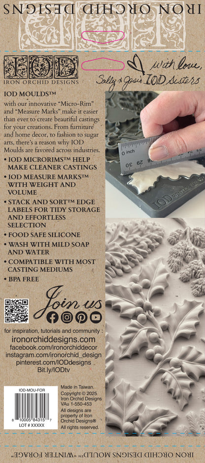 PRE- ORDER IOD -  Winter Forage Décor Mould