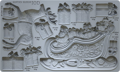 IOD -  Santa's Sleigh Décor Mould