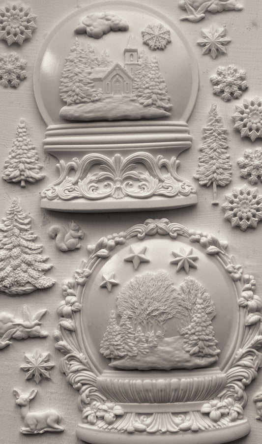 Pre- Order ** IOD -  Snow Globes Décor Mould