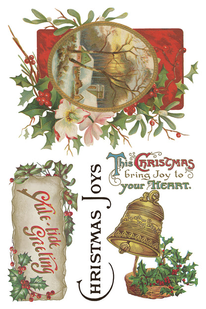 PRE- ORDER  IOD - Christmas Joy TRANSFER 8 x 12” PAD