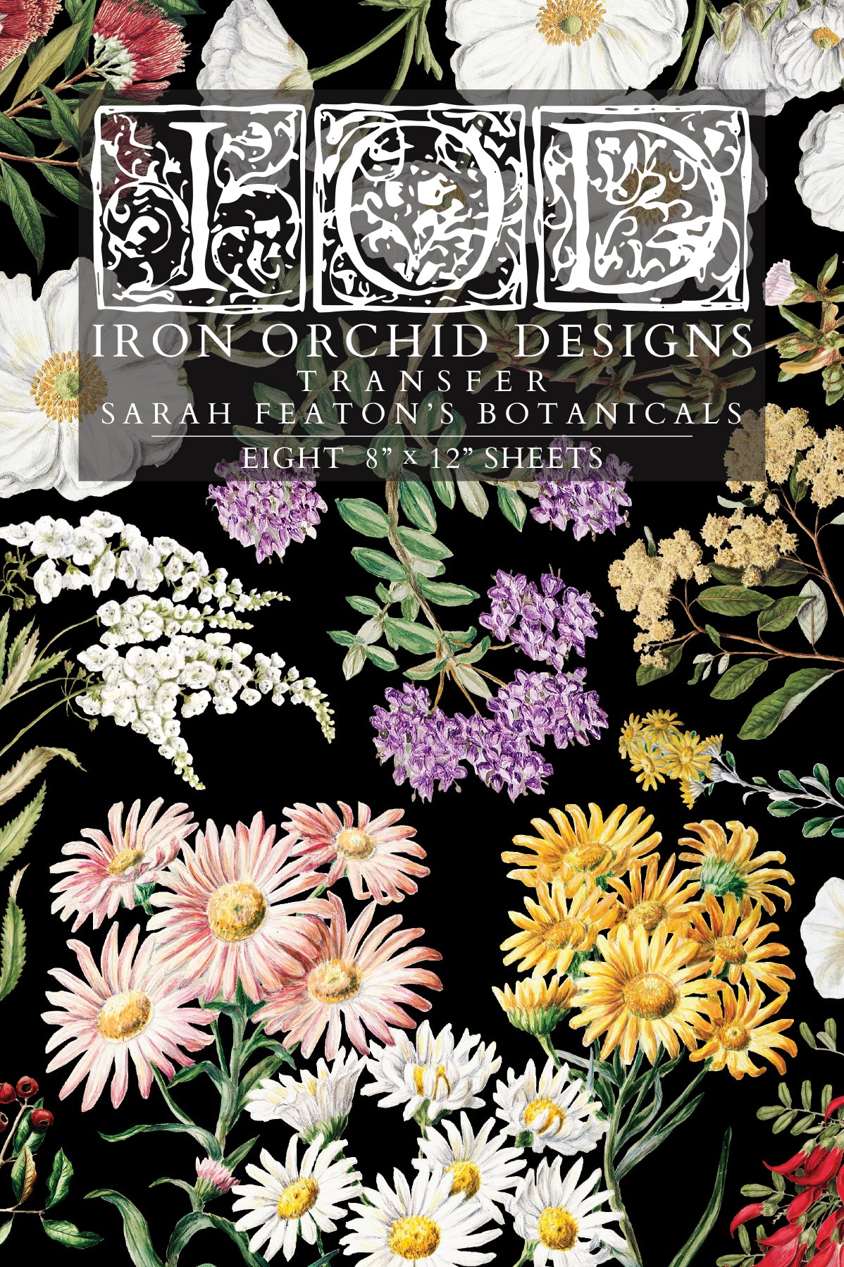 IOD - SARAH FEATON’S BOTANICALS TRANSFER 8 x 12” PAD