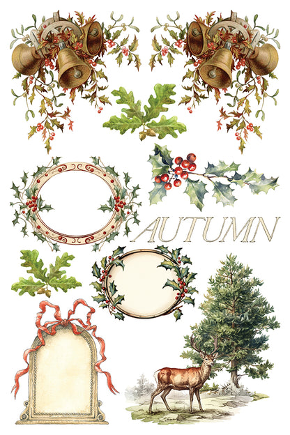 Pre- Order - IOD - Santa's Hallow TRANSFER 8 x 12” PAD -