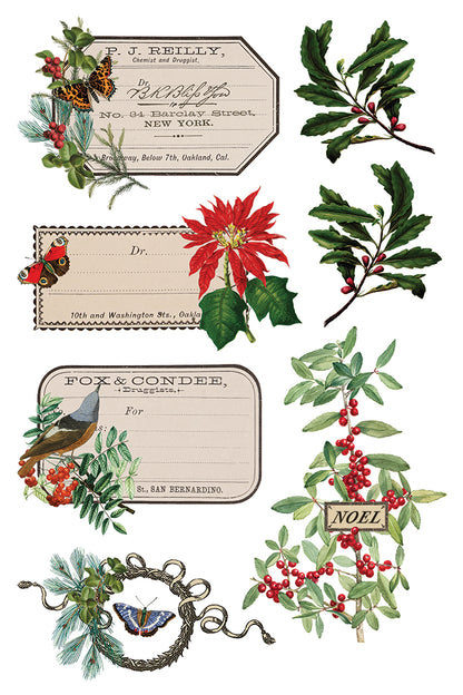 PRE- ORDER IOD - Winter Botanist TRANSFER 8 x 12” PAD