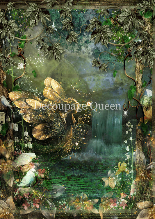 In the Glade A4 Rice Paper Decoupage Queen