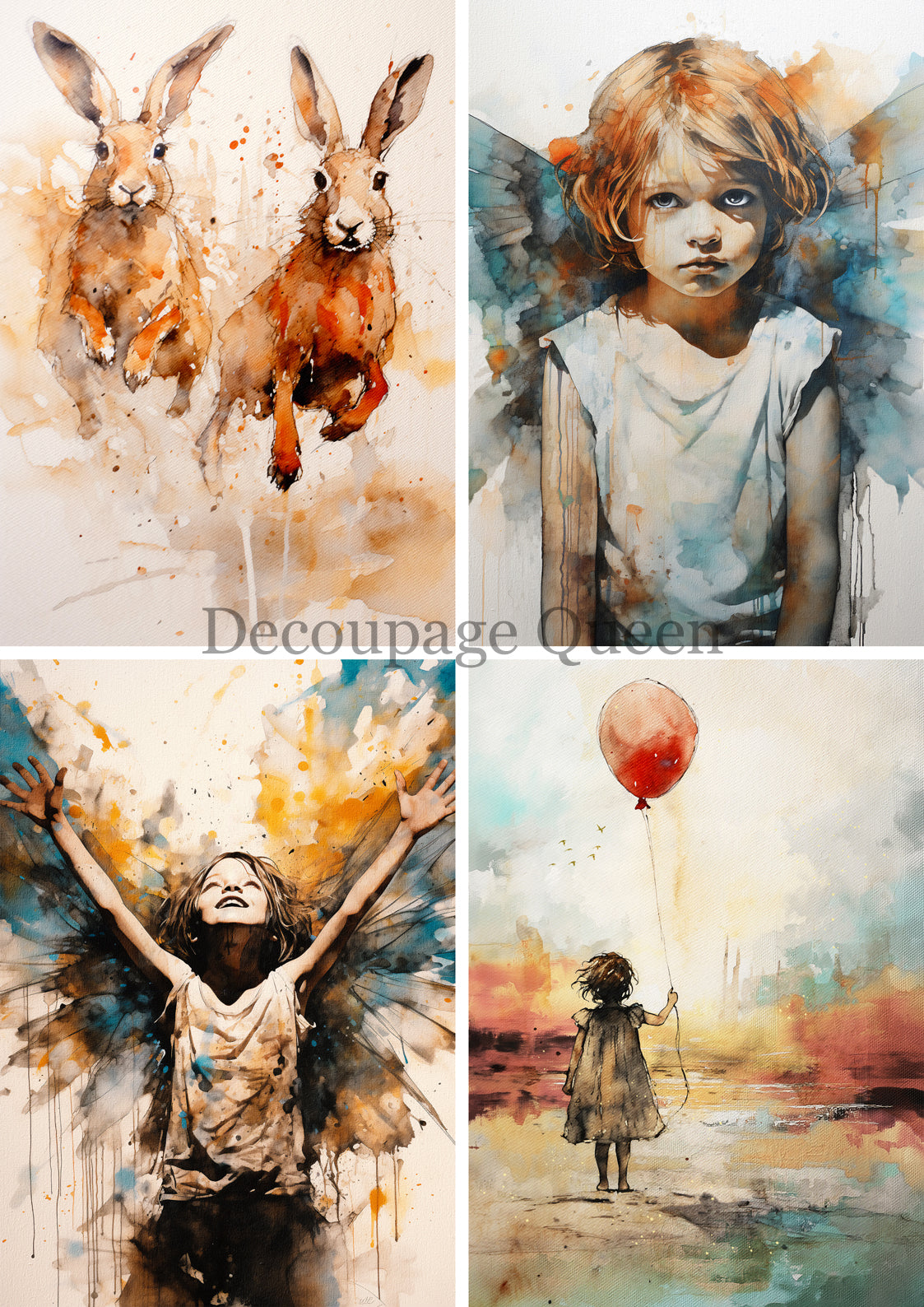 Andy Skinner Abundance Four Pack - A4 Rice Paper Decoupage Queen