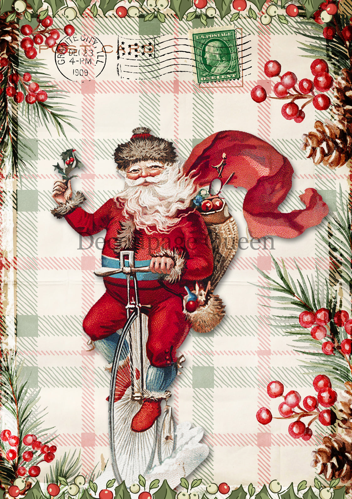 Summer 2025 Christmas in July w/ Bonus Paper ~ A4 Rice Paper Decoupage Queen