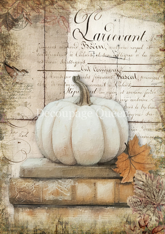 Cottage Pumpkin 1 Rice Paper A3