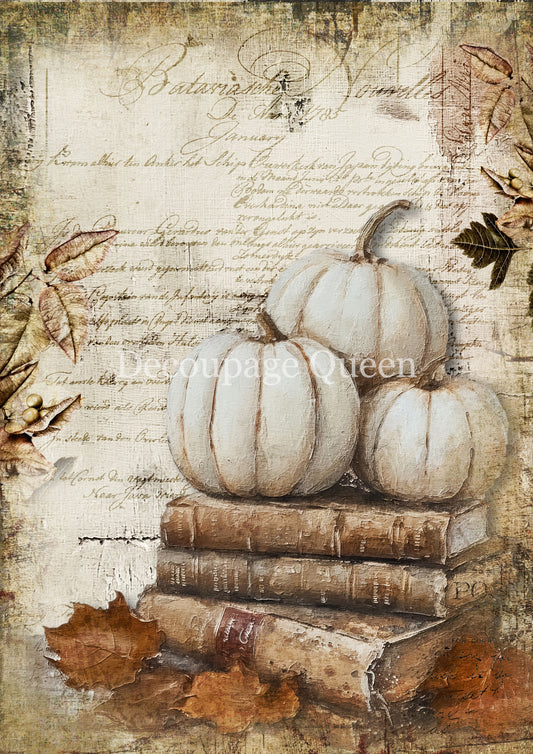 Cottage Pumpkin 2 Rice Paper A3