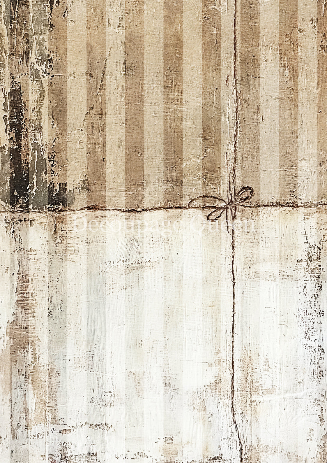 Cottage Stripes Rice Paper A3
