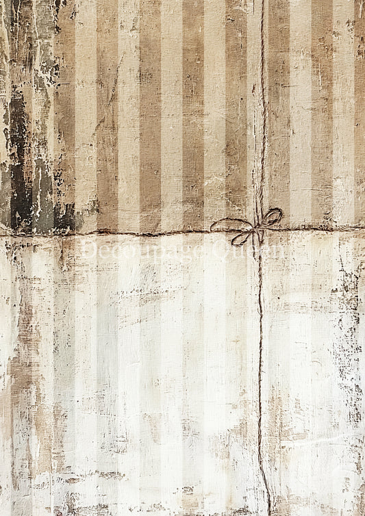 Cottage Stripes Rice Paper A3
