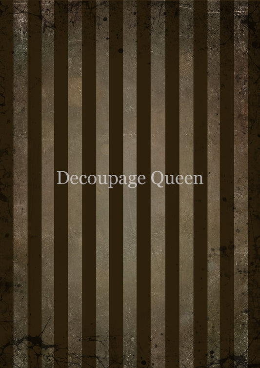 Brown Stripes Rice Paper A3