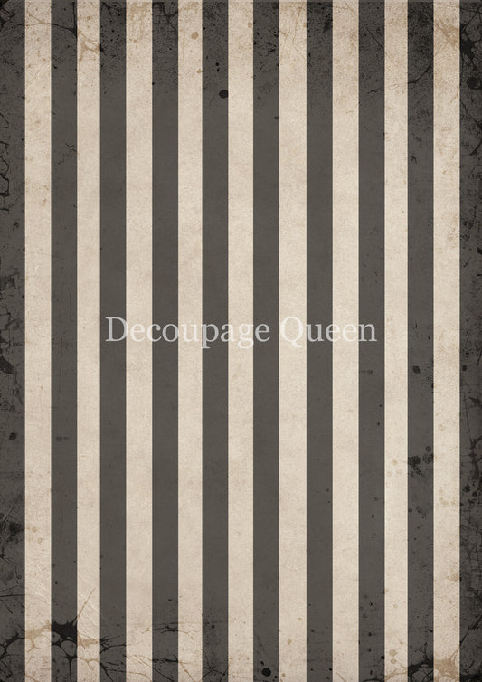 Gray and Tan  Stripe Rice Paper A3