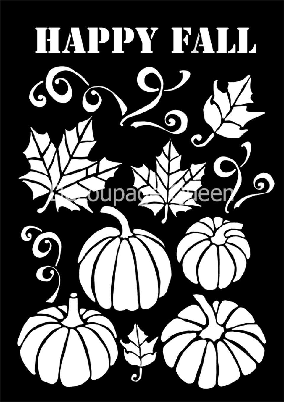 Fall Bundle Decoupage Queen Stencil