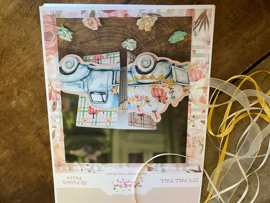 Fall Y'all Folio Pocket Card - Paper Craft Socials - Online Tutorial & Kit