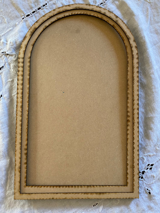 Large Decorative Rounded Top Framed ~ DIY Surface
