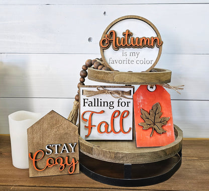 DIY Falling For Fall tier tray cut outs - unfinished