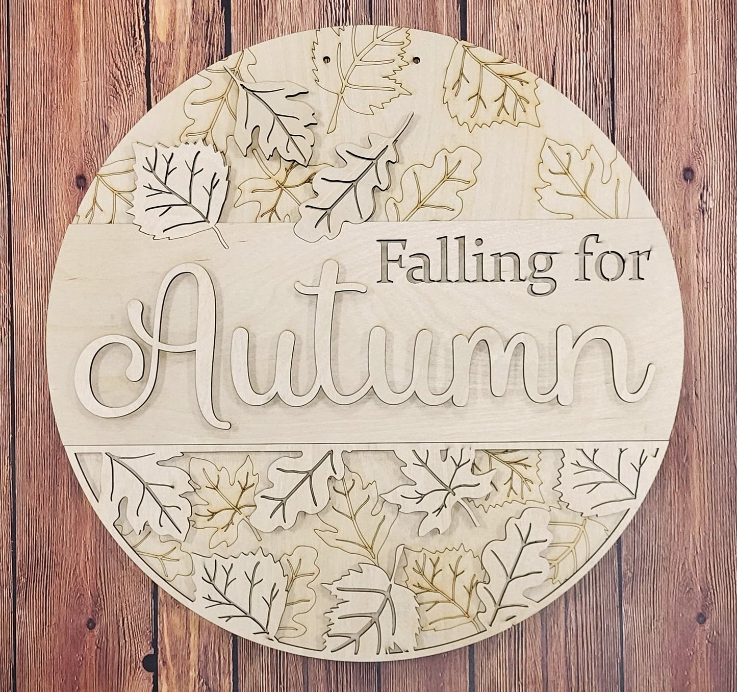 DIY - Falling For Autumn 18" Round  - unfinished