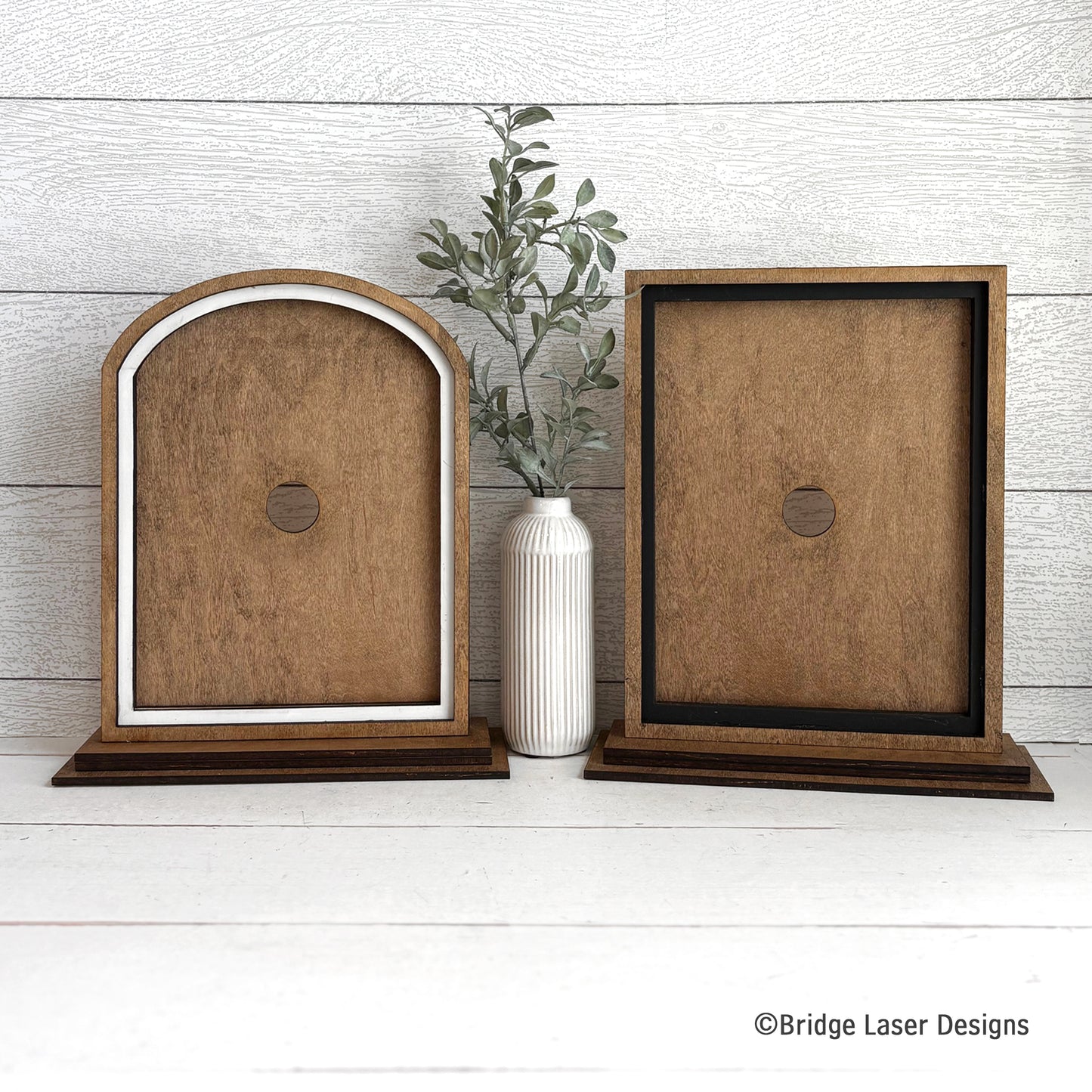 Interchangeable Frame Stand | Arch or Rectangle | DIY Seasonal Sign System – 1/4” MDF