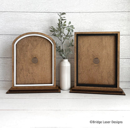 Interchangeable Frame Stand | Arch or Rectangle | DIY Seasonal Sign Kit