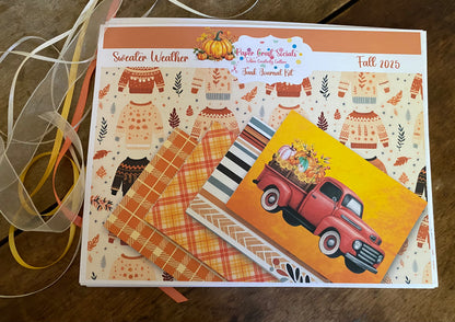 🍂 Sweater Weather – Deluxe Paper Craft Social Journal Kit  - Online Tutorial & Kit
