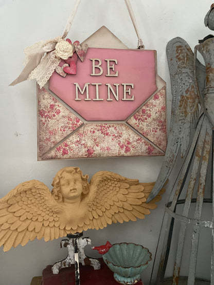 Be Mine hanger- unfinished DIY