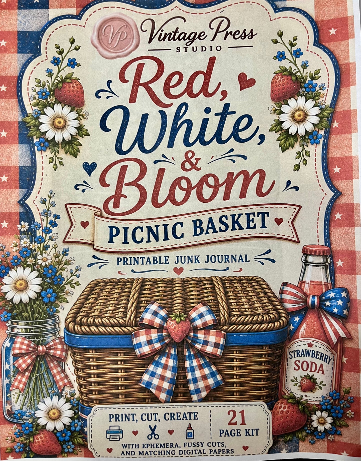 Paper Craft Socials: Red,White and Bloom — Journal