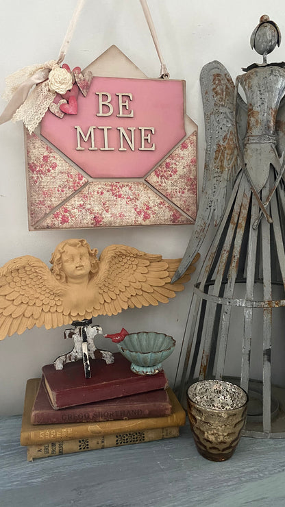 Be Mine hanger- unfinished DIY