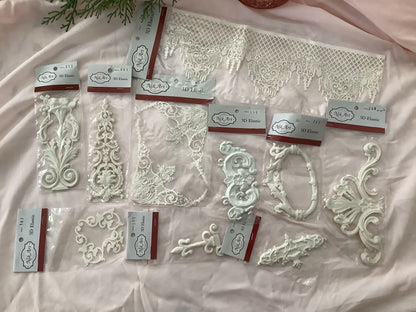 Nik·Art Embellishment Bundle No. 2 — Large (15 Pieces) | Rare European Decorative Castings