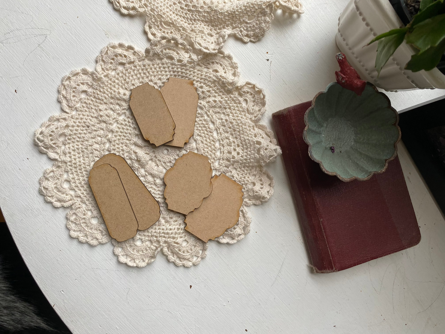Small Layered Labels Set - Mdf DIY Surface