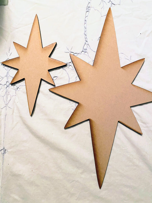 Small Christmas Star – 10.25” x 6.5” – Ornament or Layering Surface