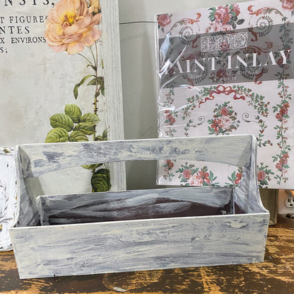 Maker’s Handled Tote Box – Creative Pairings Holiday Release (IOD La Folie Paint Inlay)