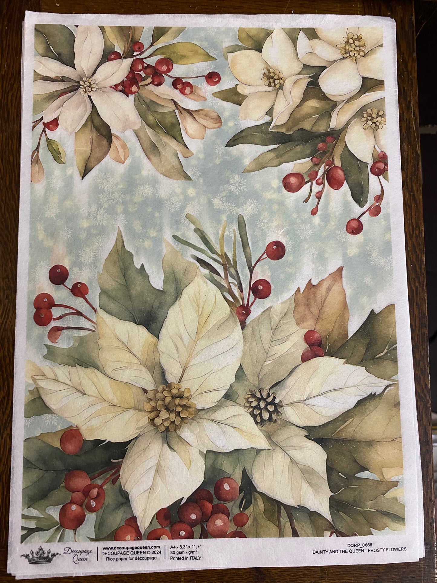 Frosty White Rice Paper